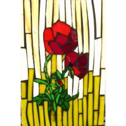 Vitrail mosaïque image modèle raisin