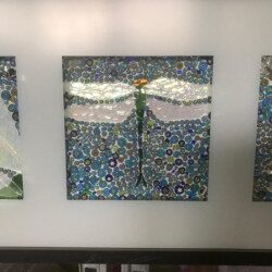 Cadre millifiori et verre en mosaïque modèle de cadre en mosaique