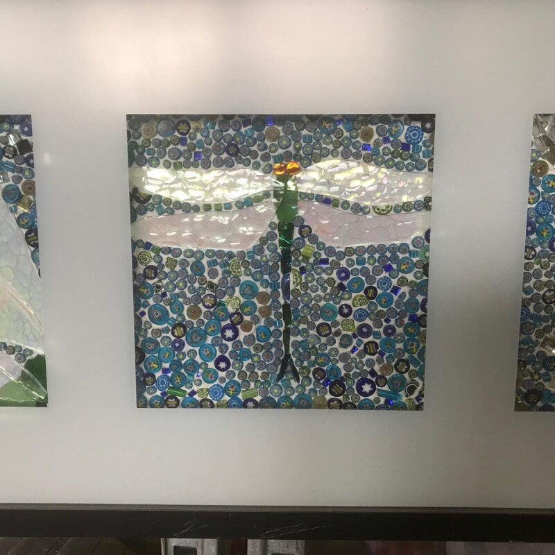 Cadre millifiori et verre en mosaïque modèle de cadre en mosaique