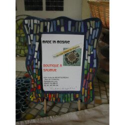 Cadre millifiori et verre en mosaïque modèle de cadre en mosaique