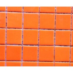 Orange vif mosaïque émaux par 100g