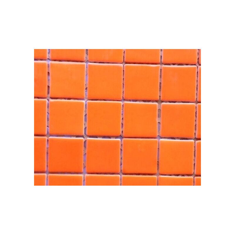 Orange vif mosaïque émaux par 100g