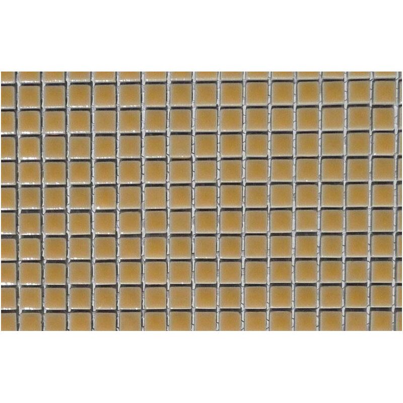 Jaune clair micro mosaïque brillant par plaque 30 cm