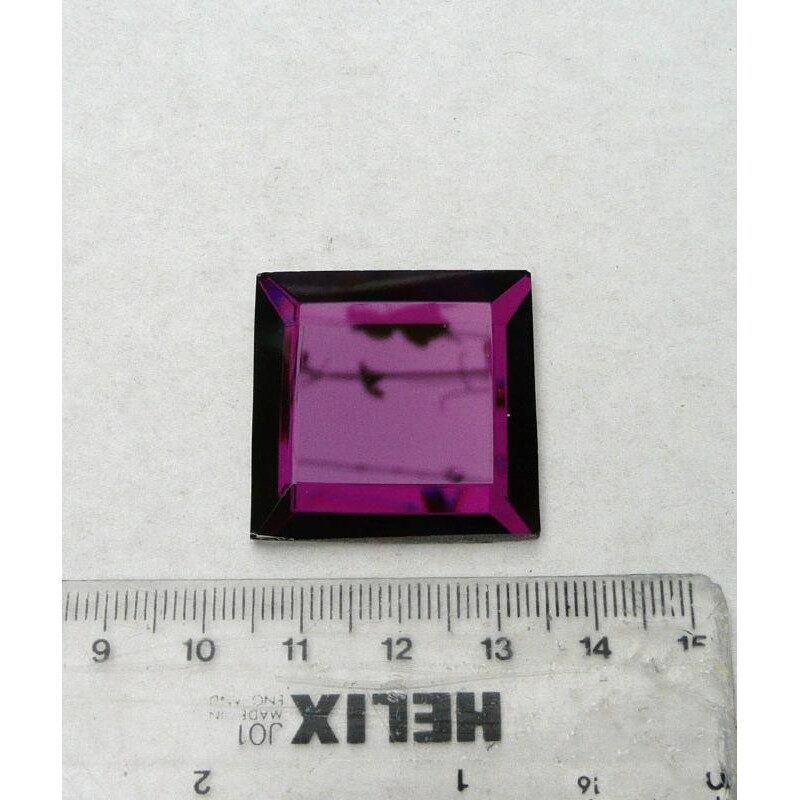 Rose grenat mosaïque miroir facette 3 par 3 cm pièce