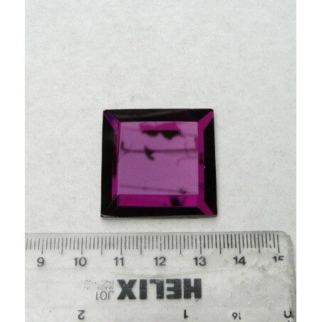 Rose grenat mosaïque miroir facette 3 par 3 cm pièce