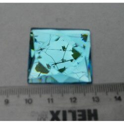 Bleu turquoise mosaïque miroir facette 3 par 3 cm pièce