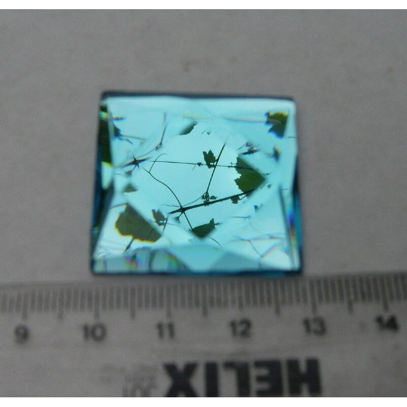 Bleu turquoise mosaïque miroir facette 3 par 3 cm pièce