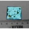 Bleu turquoise mosaïque miroir facette 3 par 3 cm pièce