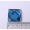 Bleu saphir facette mosaïque miroir 3 par 3 cm pièce