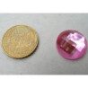 Rose cabochon facette mosaïque miroir 16 mm diamètre à la pièce