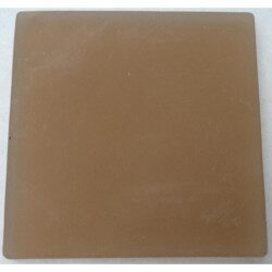 Rose mosaïque dalle 10 cm épaisseur 8 mm en verre rose chair aspect mat vendu à l'unité