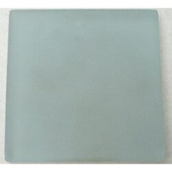Bleu mosaïque dalle 10 cm 8 mm épaisseur en verre bleu pastel aspect mat vendu à l'unité