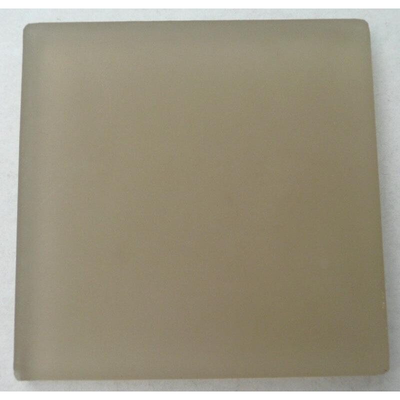 Rose mosaïque dalle 10 cm épaisseur 8mm en verre rose clair aspect mat vendu à l'unité