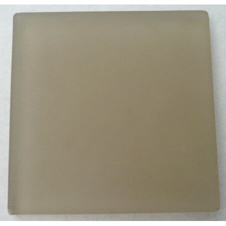Rose mosaïque dalle 10 cm épaisseur 8mm en verre rose clair aspect mat vendu à l'unité
