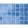 Bleu océan mosaïque Tiffany par 16 carreaux