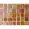 Jaune orange saturne mosaïque Tiffany par 16 carreaux