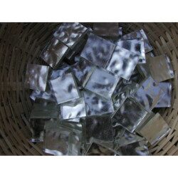 Gris or blanc martelé mosaïque 2 cm vendu à la tesselle