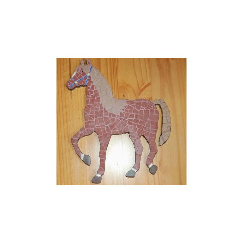 Cheval en mosaïque modèle image pour loisirs créatifs