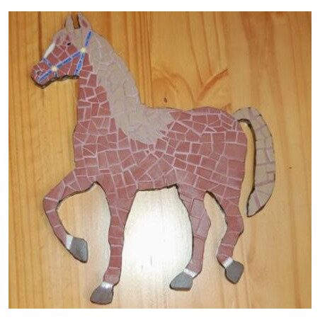 Cheval en mosaïque modèle image pour loisirs créatifs