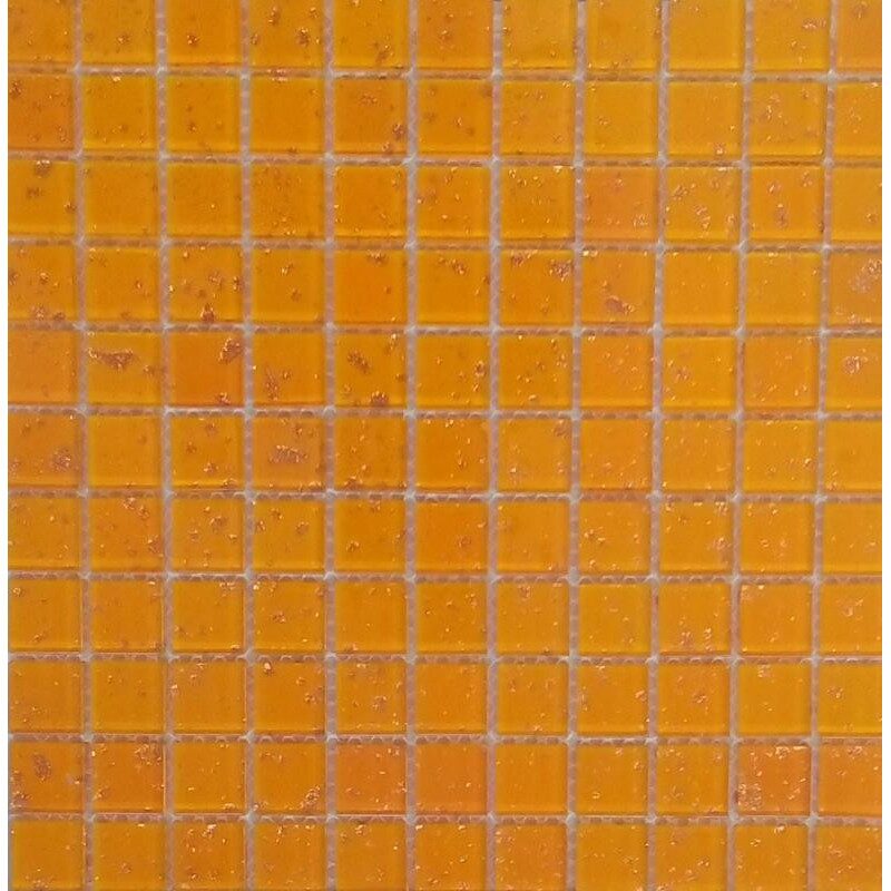 Jaune orange Mosaïque météore doré vetrocristal 2.5cm par 100g