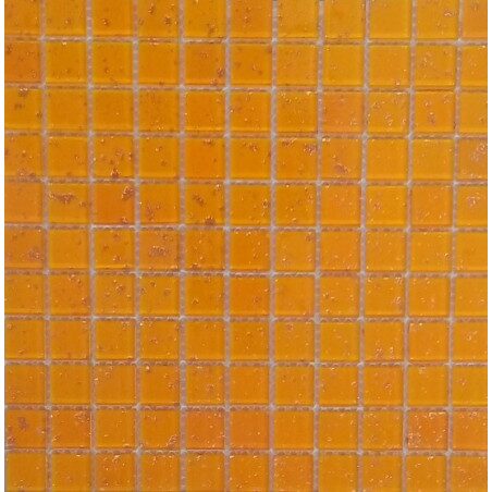 Jaune orange Mosaïque météore doré vetrocristal 2.5cm par 100g
