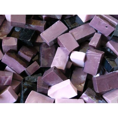 Rose assortiment mosaïque smalt mix rose mauve par 100g ref M66-67-68-69