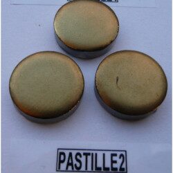 Jaune doré mosaïque rond pastille métallisé diamètre 1.9 cm satiné par 100 grammes