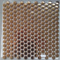 Jaune doré mosaïque pastille brillant par plaque de 310 par 324 mm