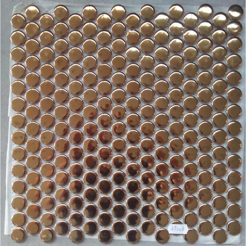Jaune doré mosaïque pastille brillant par plaque de 310 par 324 mm