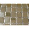 Argent mosaïque émaux 2.5 par 2.5 brillant et satiné plaque 30 cm