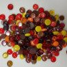 Orange bille de verre plate rouge orange jaune mélange par 400 g