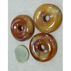 Brun agate foncé opaque pastille bijou mosaïque en verre artisanale