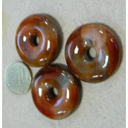 Brun agate opaque opaque pastille bijou mosaïque en verre artisanale