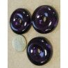 Rose violet translucide pastille bijou mosaïque en verre artisanale