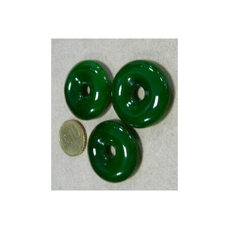 Vert foncé opaque pastille bijou mosaïque en verre artisanale