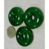 Vert foncé opaque pastille bijou mosaïque en verre artisanale