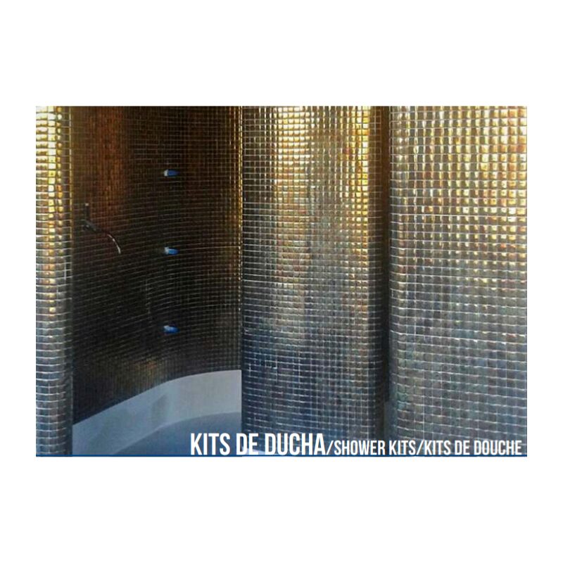 Cabine de douche pour l'extérieur et l'intérieur forme circulaire haut 2m intérieur 90cm à  couvrir de mosaïque