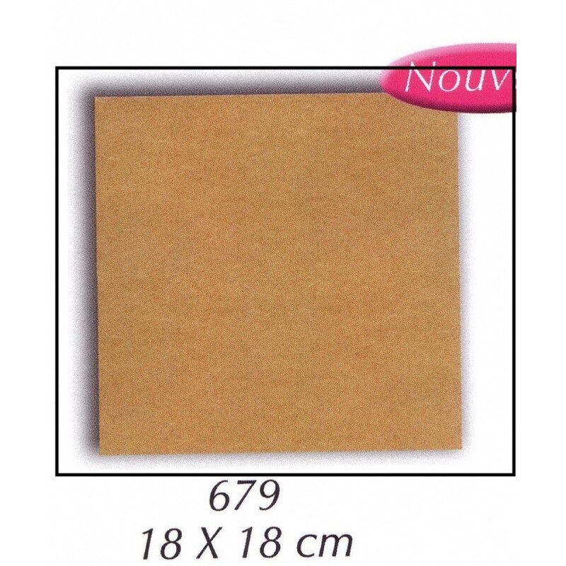 Plaque carré 18 par 18 cm support à réaliser en mosaïque