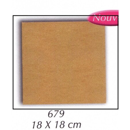 Plaque carré 18 par 18 cm support à réaliser en mosaïque