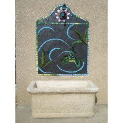 Grenouille mosaïque image modèle pour loisirs créatifs