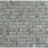 Rose blanc mosaïque pâte de verre blanc rosé perle Pompadour gemme plaque 32.5 cm