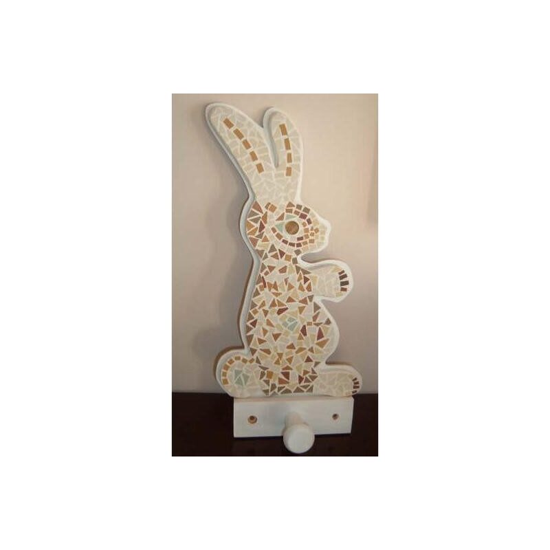 Lapin en mosaïque modèle pour loisirs créatif