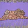 Lapin en mosaïque modèle pour loisirs créatif