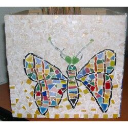 Papillon mosaïque  image modèle pour loisirs créatifs