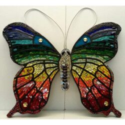Papillon mosaïque  image modèle pour loisirs créatifs