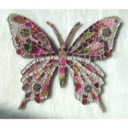 Papillon mosaïque  image modèle pour loisirs créatifs