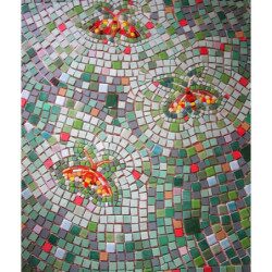 Papillon mosaïque  image modèle pour loisirs créatifs