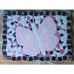 Papillon mosaïque  image modèle pour loisirs créatifs