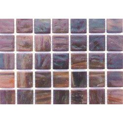 Brun teck marbré mosaïque pâte de verre par 25 carreaux