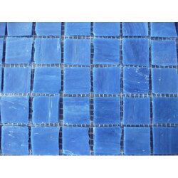 Bleu lavande verre mosaïque artisanale par plaque de 10.5 par 10.5 cm